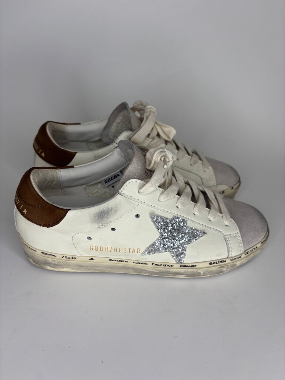 Golden goose ballstar shoes lace up skateboarding sneakers women size 36 US 5 - Picture 5 of 16